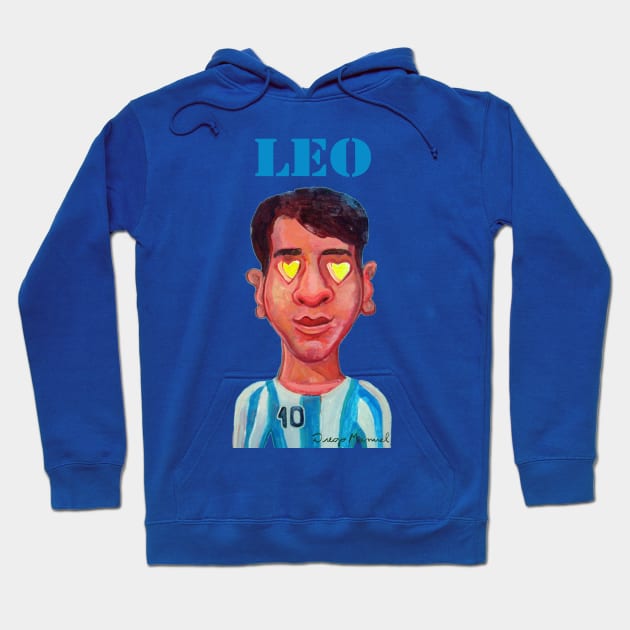 Leo with hearts Hoodie by diegomanuel